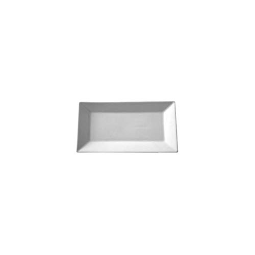 SATURNIA S.R.L. Saturnia - Assiette rectangulaire, 29 x 17 cm, Blanc Cover