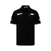 Price comparison product image Fuel For Fans Porsche Motorsport, men's polo T shirt, black, printed Team and sponsor logos, Official Merchandise (Large)