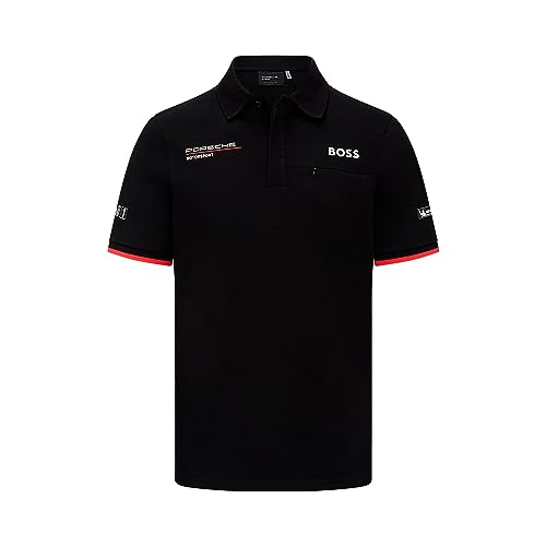 Image of Porsche Motorsport Team Polo Shirt - Black