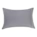 Amazon Basics Standard Pillow Cases Set of 2 - Lightweight, Super Soft Easy Care Microfiber, Dark Gray, 30