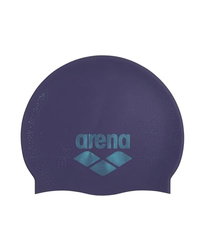 Image of Arena Unisex Shine Silicone Swim Cap for Women and Men Fitness Swimmers Intensive Training Durable Soft Elastic Bathing Cap