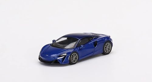 Auto a escala 1:64 McLaren Artura azul volcán
