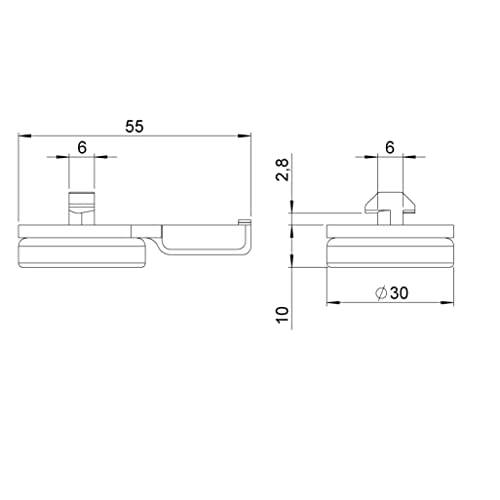 Rainure 6 Type I avec plaque antidérapante pour profilé aluminium 20x20 - 3