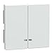 Price comparison product image Merten MEG3420-0325 System M Double Rocker with Control Window Active White Glossy