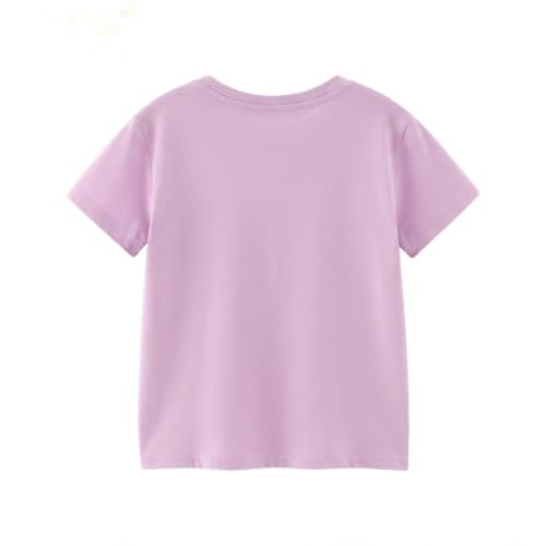 Image of Kids T Shirt Short Sleeve Crewneck Tee for Toddler Boys and Girls Cotton Basic Summer Top 2-6 Years