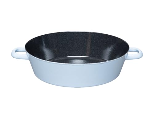 Riess, 0386-028, Backpfanne 28 cm, BACKEMAILLE BLAU, LBH 32.6x29x10.8 cm, Gew. 1.164kg, Volumen 2.8 L