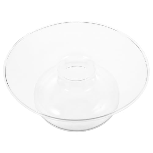 LIFKOME Innovative Glass Bowl with Hat Design Versatile Serving Dish for Dinner Party and Home Decor