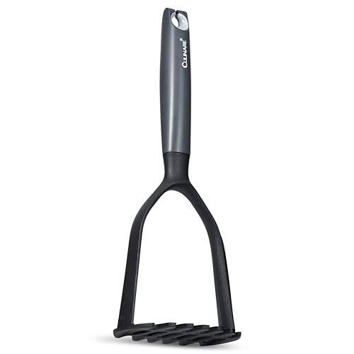 Culinare Potato Masher, Plastic, Does Not Scratch Non-Stick Cookware, Heat Resistant, Make Easy and Smooth Mash, Vegetable Ricer, Dishwasher Safe