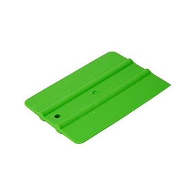 Uzlex WRAP SIMPLE SQUEEGEE 4' 100 x 75 mm, en diferentes resistencia: 80, 75, 70, 60, 50, 35, 30 y colores, ideal para envolver tinta, firma, etc. (1, verde – Hardness 30)