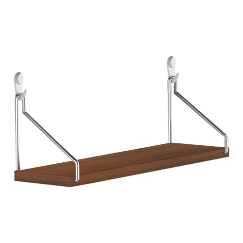 Sionhiuo Estante Flotante de Madera - Estantes de Madera montados en la Pared para Almacenamiento en la Pared | Estantería para decoración de Dormitorio sin taladrar, estantes de para baño