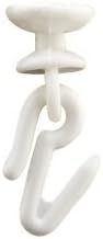 FAPBADRI Plastic Runner/Slider for C Channel/Curtain Track with Plastic Hooks - 100 Pieces.