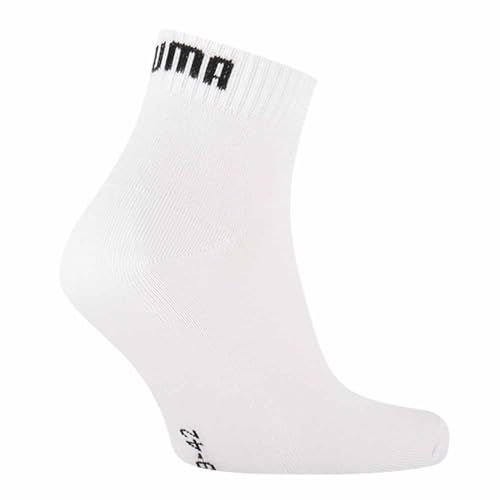 PUMA Mens Basic Quarter Socks Socks - White2