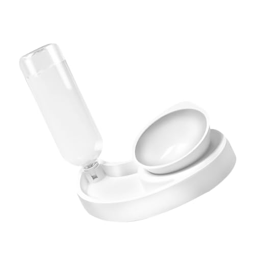 minkissy Hundefutter und Wassernapf Haustiernapf katzenfutter wassernapf Wasserkühler Pets Haustiere Pet Slow Feeder Napf Futternapf für Hunde Fressnapf Katzennapf Weiß