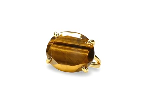 Bague oeil de tigre or 14k : un bijou unique chargé d'histoire