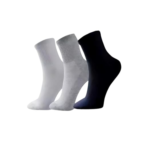 12 Pairs Men's Crew Socks – Soft, Breathable & Durable Cotton Blend – Everyday Athletic & Casual Wear
