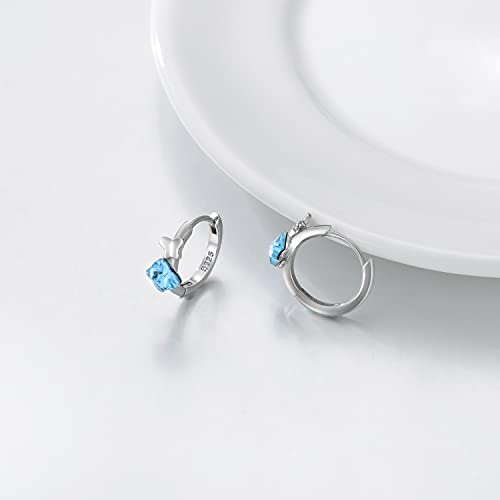 925 Sterling Silver Butterfly Hoop Earrings For Women Girls Daughter #TOP2