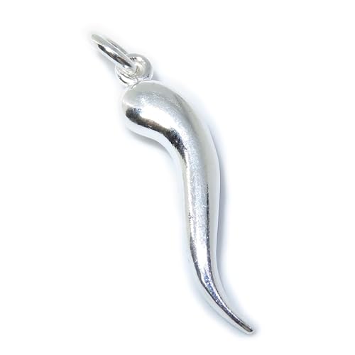 Corne d'abondance pendentif à breloque en argent sterling .925 x 1 breloques porte-bonheur