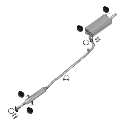 Exhaust Resonator Muffler Kit Compatible for 2002-2006 Toyota Camry 3.0L | Stainless Steel | Northeastern Exhaust | Free Gaskets, Hangers, Clamp, and Bolt Kit Included