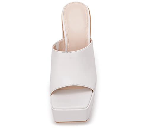 VETASTE Women's Platform Chunky Block Heels Sexy Open Toe High Heel Sandals4