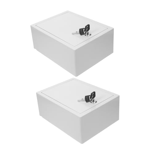 DIYEAH Buzón De 2 Piezas con Cerradura para Buzón De Pared Exterior con Llave Contenedor De Plástico para Leche Caja para Botella De Leche