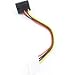 SATA 4P to 15p Power Cord with Shrapnel Large 4P Power Cord D Head Converted to SATA Power Elbow