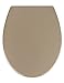 Produktbild WENKO WC-Sitz Mod. Samos hygienischer Premium Toilettensitz mit Absenkautomatik und Fix-Clip Hygiene-Befestigung aus antibakteriellem Duroplast Taupe