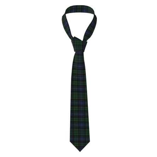 Black Watch Ancient Original Scottish Tartan1 Blue Clan Ramsay Hunting Tartan Plaid Corbata de hombre Jacquard Plaids Stripe Silk Corbata formal de negocios