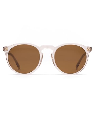 OTIS Omar Polarized Sunglasses EcoCrystalSand Brown Round