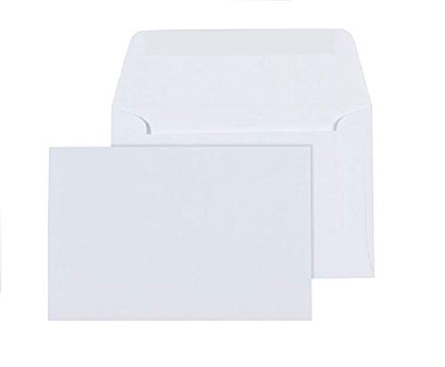 Enveloppes de luxe Blanc C6 162 x 114 mm papier 120g pour correspondance et faire-part