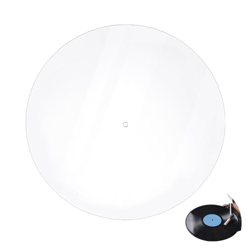 Tapis de platine en acrylique transparent UNICRAFTALE 30cm pour disques vinyles
