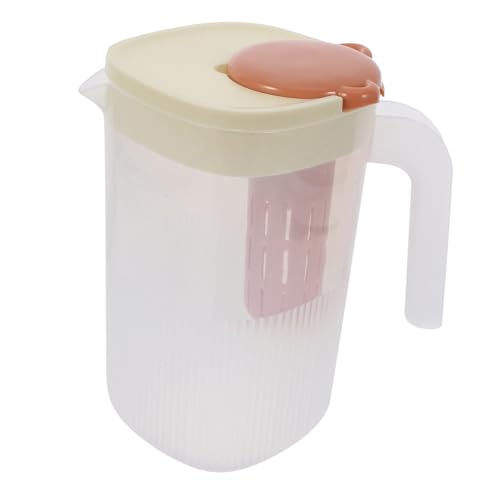 HEALEEP Caraffa in Plastica Con Coperchio Per Acqua Bevande Miste Tè Freddo Succo Adatta Acqua Calda e Fredda Limonata Barattoli Per Bevande