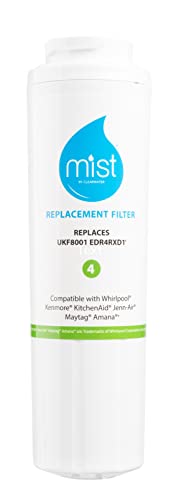 Ukf8001 Filter 4 Replacement For Maytag, Whirlpool Filter 4 Everydrop Edr4Rxd1, 4396395, Kenmore 46-9005, Rwf0900A Refrigerator Water Filter Pack Of 2 -Mist #TOP1