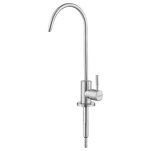Image of RUHE RO Drinking Water Faucet| Premium Stainless Steel Kitchen Sink Faucet for Water Filtration Systems with Chrome Finish| Table Top Water Tap for Under Sink /Counter Water Purifier Set