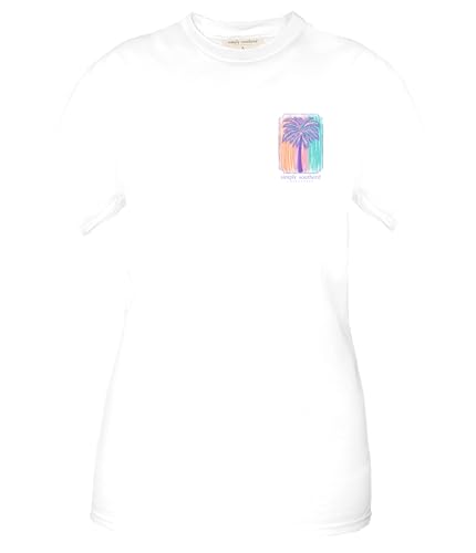 Simply Southern Youth Relaxed-Fit Short Sleeve T-Shirt | Palm | Preppy and Stylish Girl’s T-Shirt