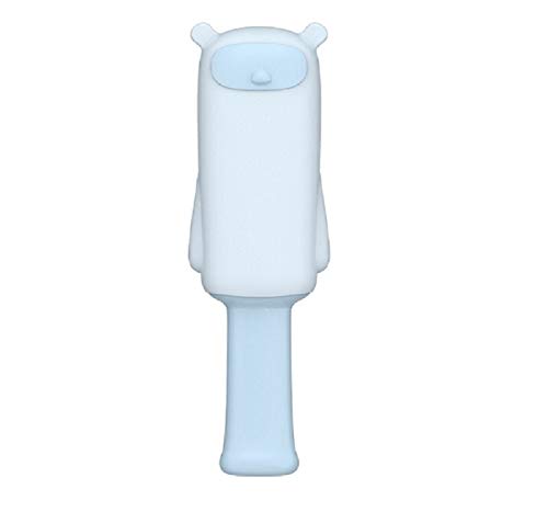 Pet Hair Remover Brush, Dog Hair Remover for Laundry with Double-Sided Brush with Self-Cleaning Base (Blue)
