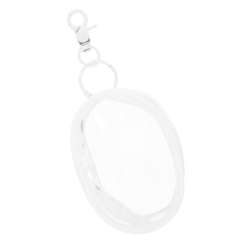 DOITOOL Transparent Doll Carrier Bag with Zipper Mini Figure Display Case for Showcasing Dolls Keychain Pouch for Collectors and Students Stylish Storage and Display