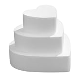 KOCKSHION 3pcs Heart Shaped Cake Pan Fondant Moulds Valentine's Day Baking Diy Cake Decorations