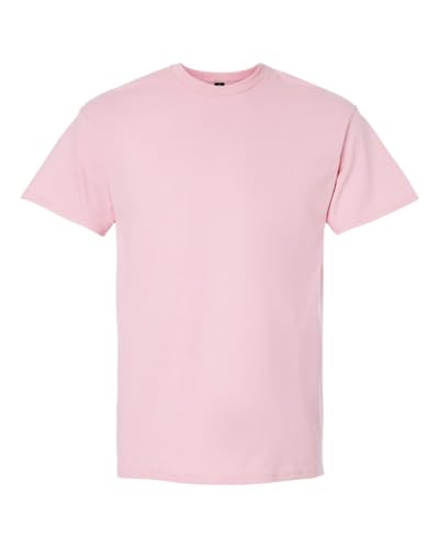T-shirt en coton Gildan G200 adulte rose clair taille M pour un confort quotidien durable