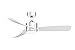 Fanimation SculptAire 52 inch Indoor/Outdoor Ceiling Fan with Clear Blade Set and LED Light Kit - Chrome