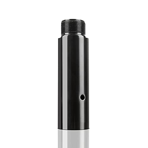 Image of Pole Extension for Pole Dancing 45mm - 125 /250 /500mm Dancing Pole Extension, Easy to Install, Smooth Connection Chrome Extension for Dance Pole (Black, 125 Millimeters)