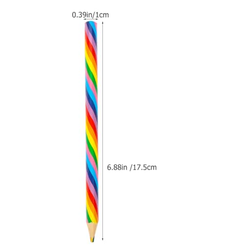 Set de 12 lápices de colores madera arcoíris miniatura 2