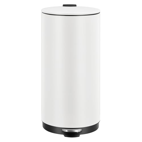 Caneca de basura redonda de acero inoxidable 8 galones