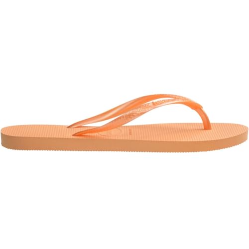 Havaianas Women's Slim Flip Flops Sandals, Peach, 9/104