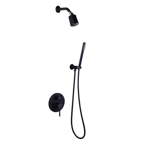 Système de douche noir pour salle de bain moderne
