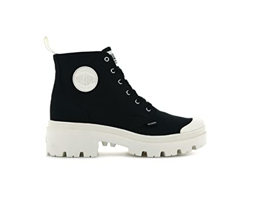 Image of Palladium Women's Pallabase Twill Canvas Combat Ankle Boots