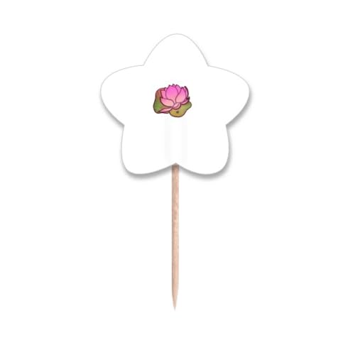 Picks cupcake et cure-dents en bois avec petits drapeaux - 2