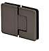 CRL PLY1800RB Oil Rubbed Bronze 180 Degree Glass-to-Glass Plymouth Series Hinge