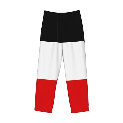 Old Flag Of The German Empire Men'S Pajama Pants Soft Comfort Lounge Pants Sleep Pj Bottoms4