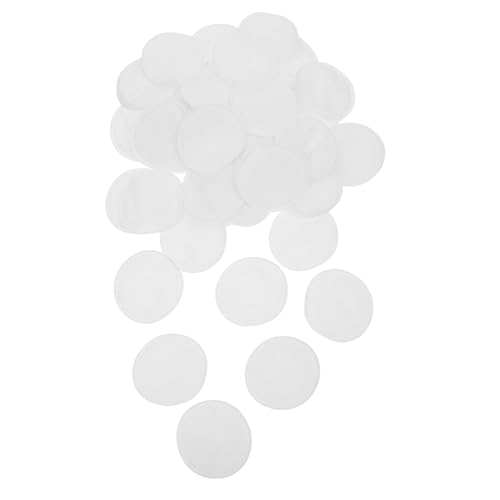 Healifty 100 piezas Almohadillas de Algodón Orgánico Gruesas para Maquillaje Doble Cara Unidades Absorbentes para Limpieza Facial Diaria y Cuidado de Piel Sensible