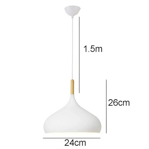 Image of twixle Aluminium Ceiling Light, Circular Shape Hanging Light for Dining Table, Living Room, Bedroom, Restaurant, Office, Cafe, White Pendant Lamp (White Pendant) (Pack of 1) (Without Bulb)